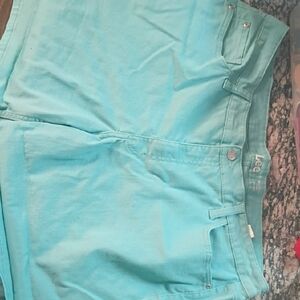 Lee Women's Turquoise Jean Shorts